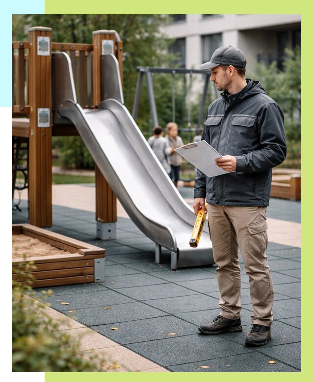 Сертификация детских площадок в Балашове от 25423 р. | Алешин-Бла