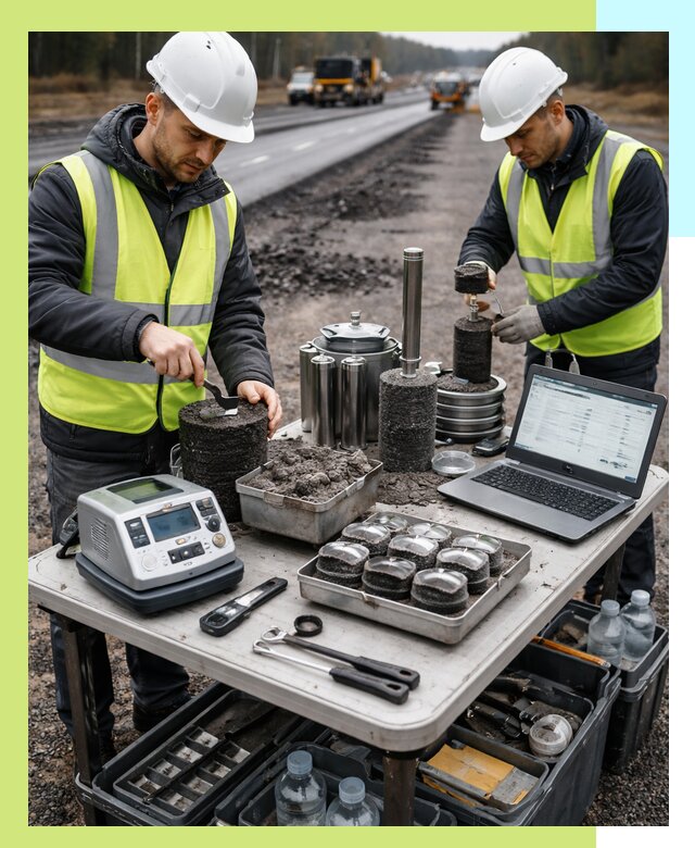 Сертификация асфальта: испытания и подтверждение в Балашове