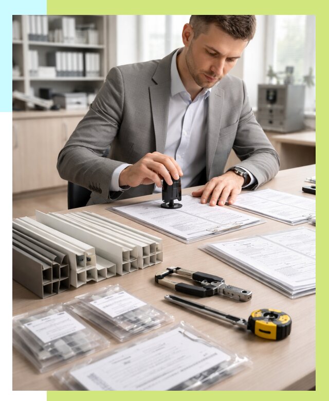 Сертификация ПВХ продукции в Балашове от 8644 р., Алешин-Бла