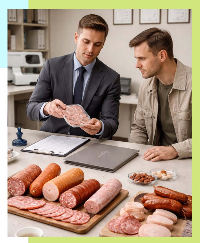 Сертификация колбасных изделий в Балашове от 7627 р. | Алешин-Бла